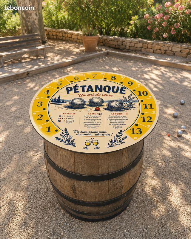 Plateau imprimé pour tonneau de vin (image 1)