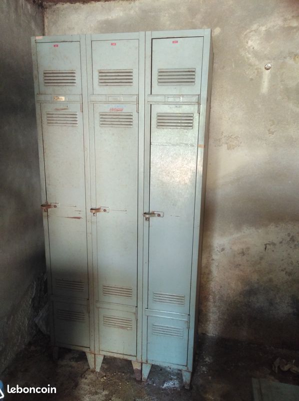 3 vestiaires en métal vintage (image 7)
