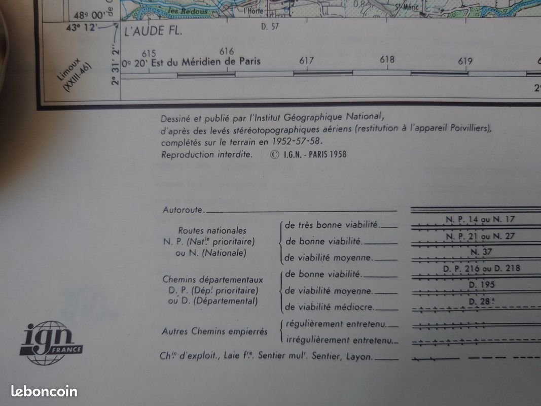 Carte IGN Est de la France - Sport & Plein air