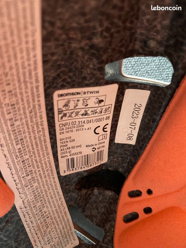 Casque btwin enfant 48/52 XS 325g (image 6)