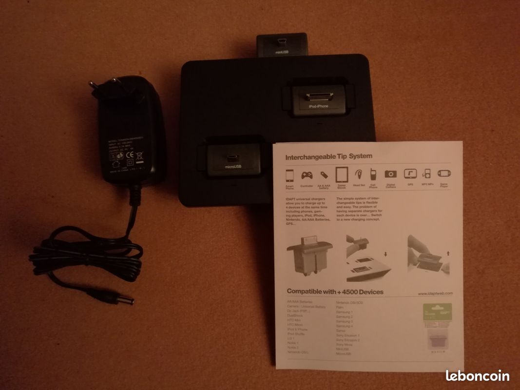 Dock Chargeur microUSB (Android) / iPod-iPhone (image 1)