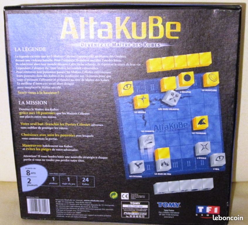 Jeu ATTAKUBE , Ed Tomy TF2003, games 2001, occas (image 2)