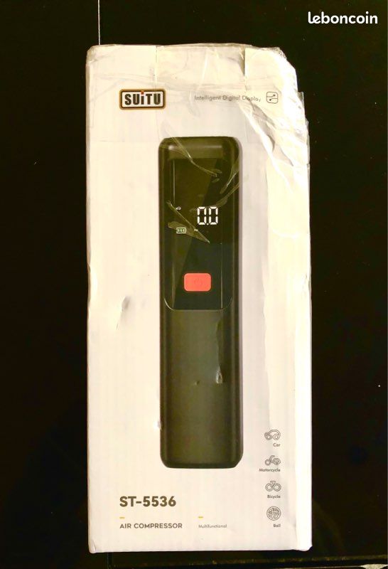 Mini Compresseur d'Air Portable Sans Fil 150 PSI - Arrêt Auto - 5 Modes (Voiture/Vélo/Moto) (image 7)