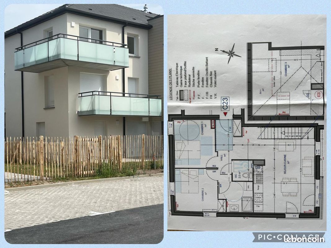 Appartement 4 pièces 73 m² · à Berck · 72,5 m² · 950 €/mois