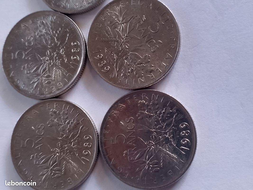 Lot 5 franc 1989 (image 2)