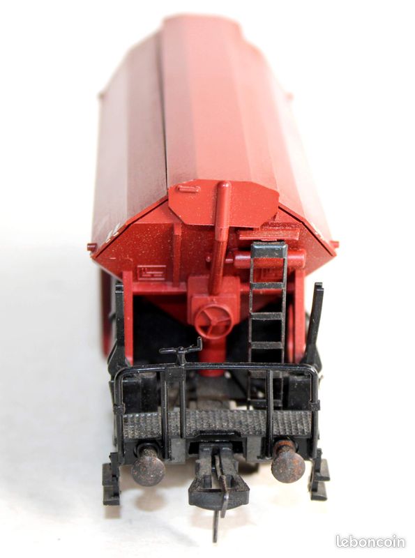 Fleischmann 1/87 ho 5510 wagon tremie, mineralier, houiller a toit basculant, db, dechargement manuel (image 5)