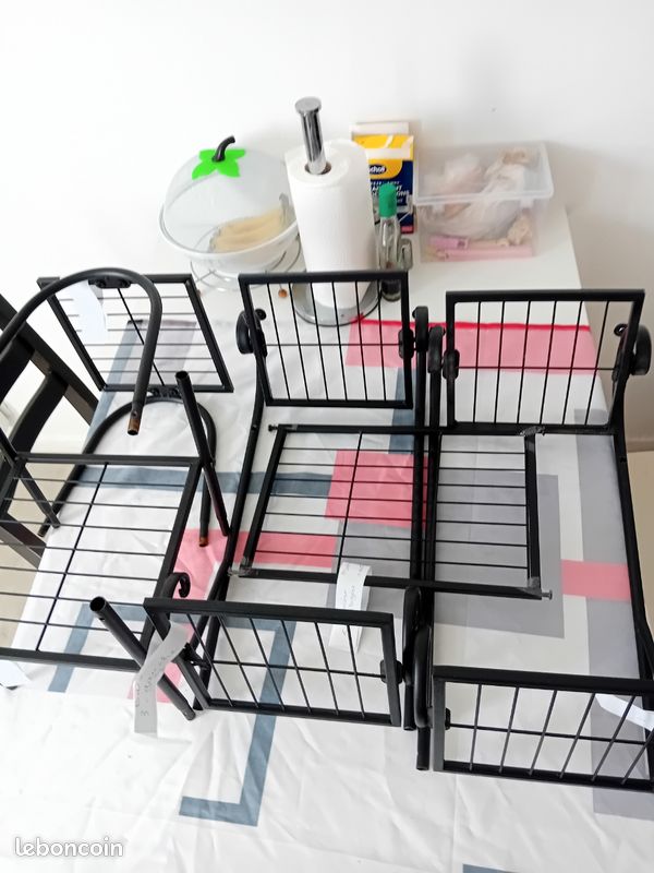 Étagère en fer forgé noir pour plante (image 7)