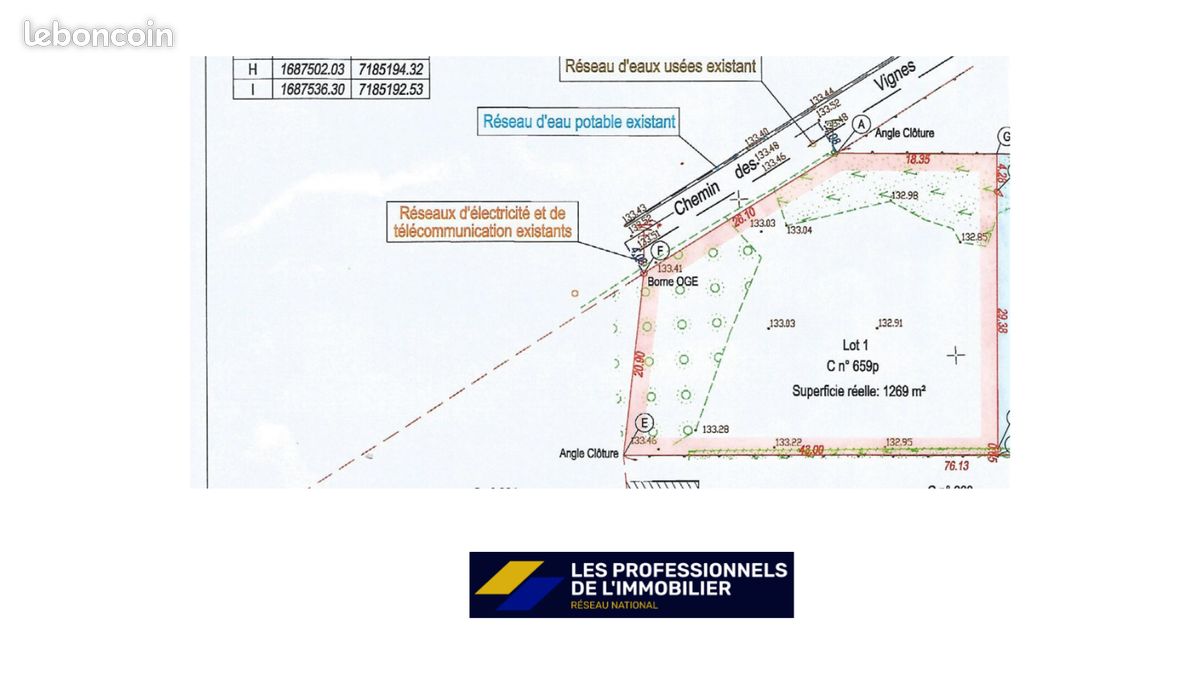 Terrain 1269 m² · à Montbouy · 1 269 m² · 25 000 €
