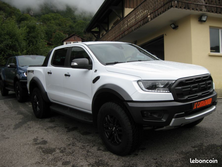 Ford ranger double cab 2.0 ecoblue 213 ch bi-turbo 4x4 raptor boite auto blanc glacier (image 2)