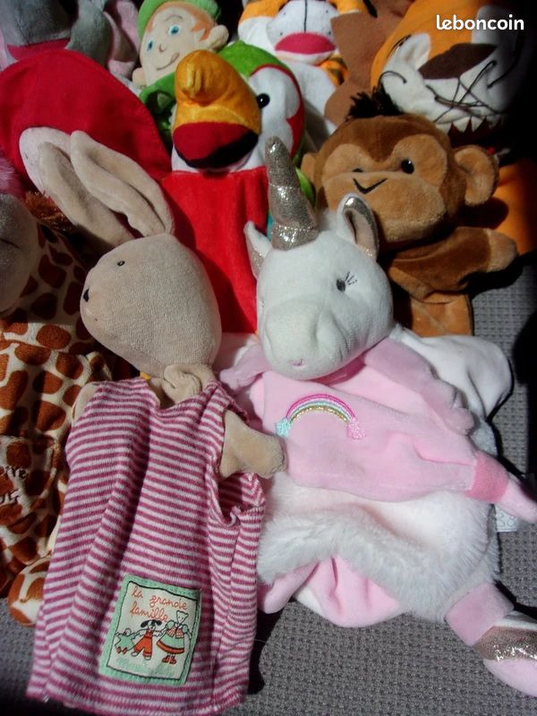 Super lot 14 marionnettes doudou peluches (image 7)