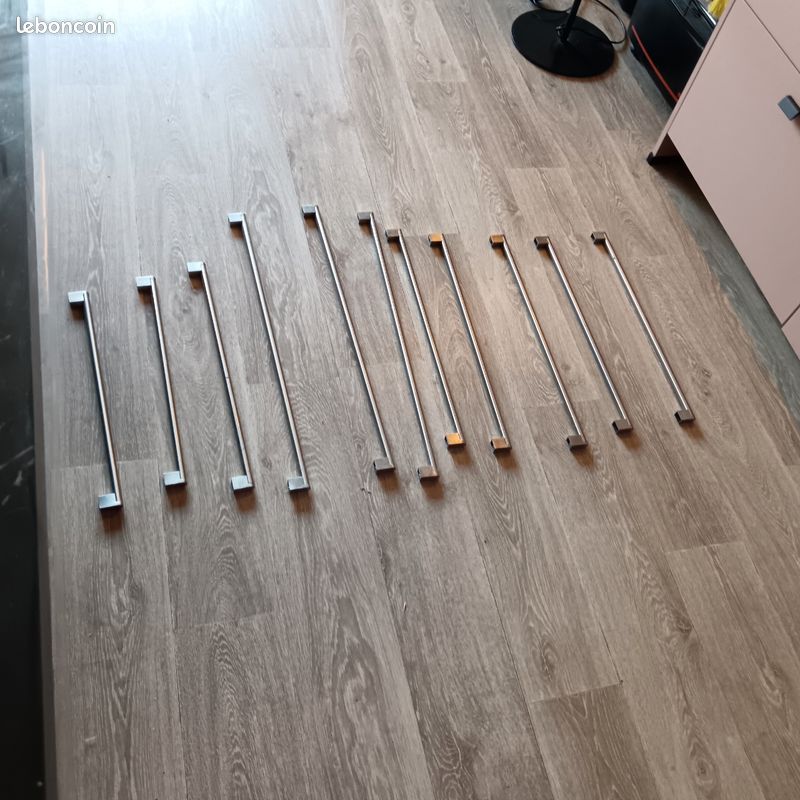 Poignée de porte de cuisine alu brossé (image 1)