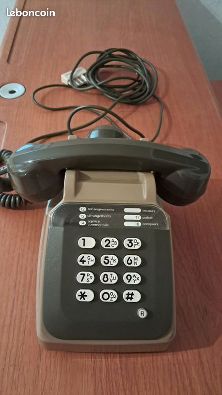 Téléphone Vintage Socotel S63 - France Télécom 1981 - Fonctionne