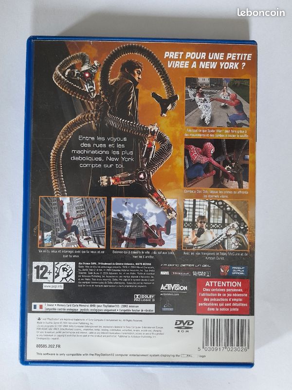 Jeu PS2 Spider-Man 2 (image 2)