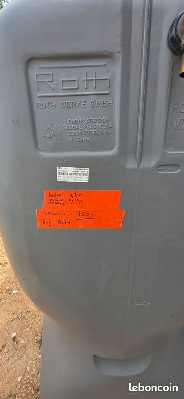 Récupération d'eau 750l cuve (image 1)