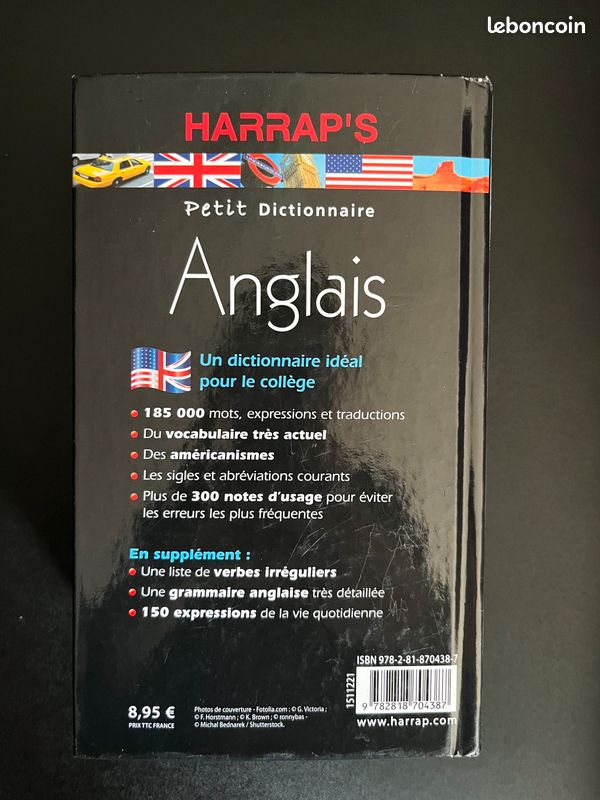 Petit Dictionnaire d’anglais Harrap’s (image 2)