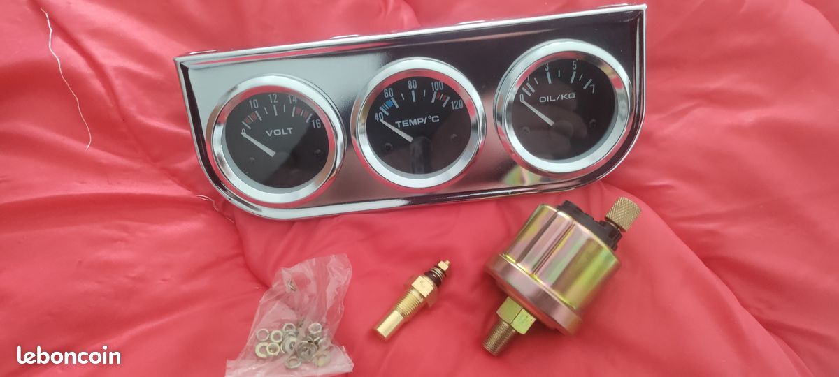 Manometre pression huile manometre temperature eau manometre voltmetre +sonde (image 1)