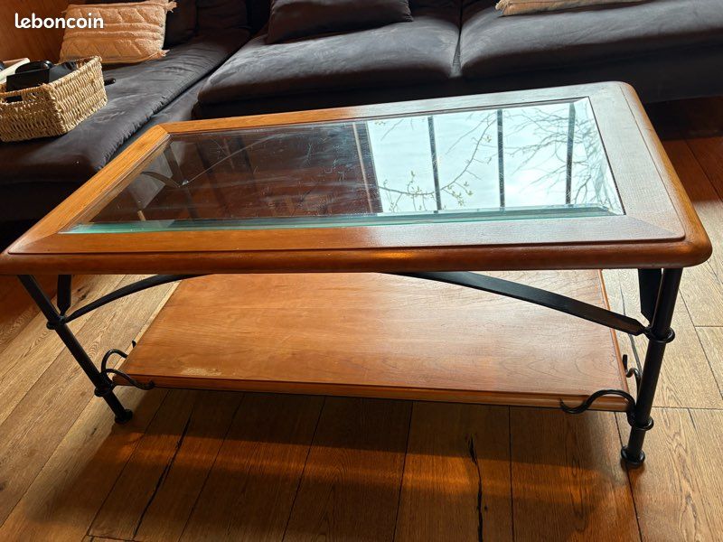 Table basse artisanale en fer forgé (image 5)