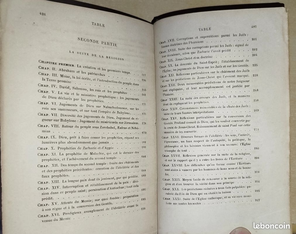 DISCOURS SUR L'HISTOIRE UNIVERSELLE / BOSSUET XIXème reliure art cuir (image 6)
