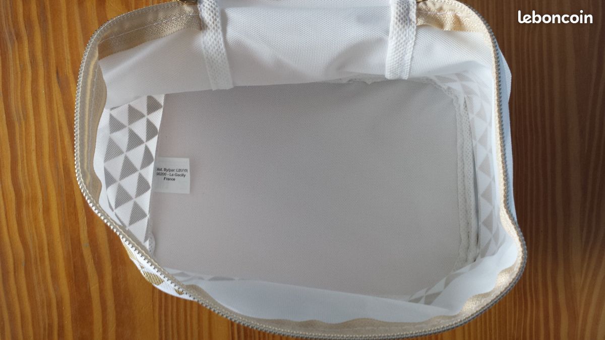 Trousse de maquillage blanc/or en synthétique – LBVYR (image 8)