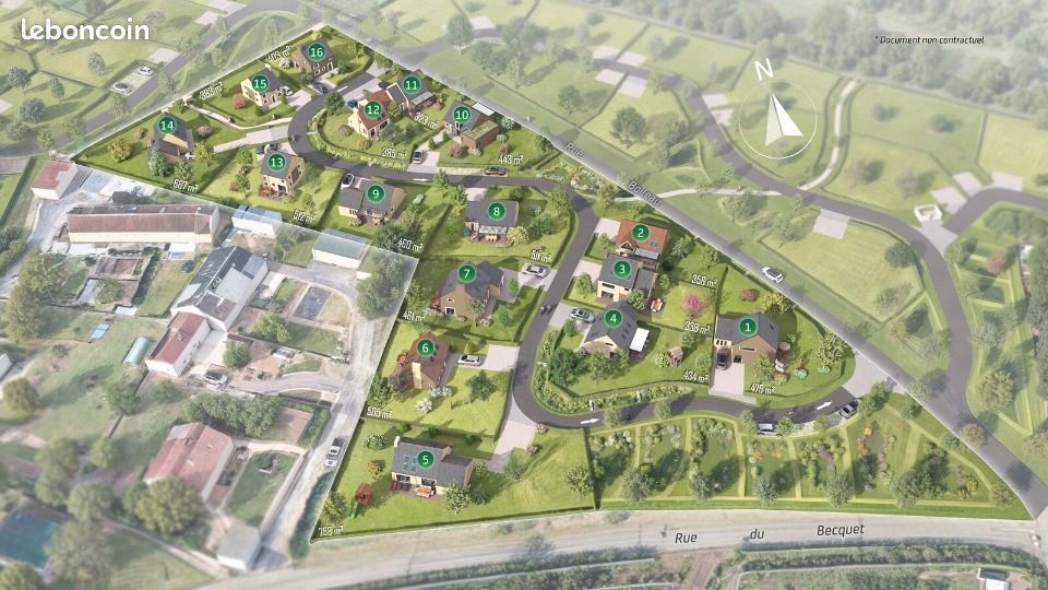 Terrain 385 m² Lillebonne · 48 000 €
