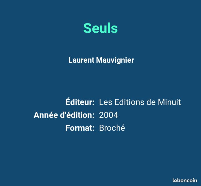 Seuls - Laurent Mauvignier (image 2)