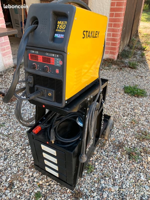 Poste à souder Stanley VIP Multi 160 + chariot d’atelier – MIG/MMA/TIG (image 3)