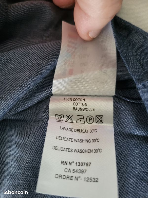 Chemise manches longues - SAINT-JAMES - Taille 48 - NEUVE (image 12)