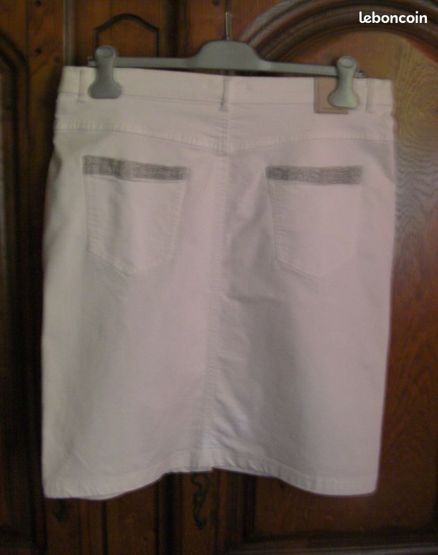 Jupe blanche SAINT-HILAIRE - Taille 44 (image 3)