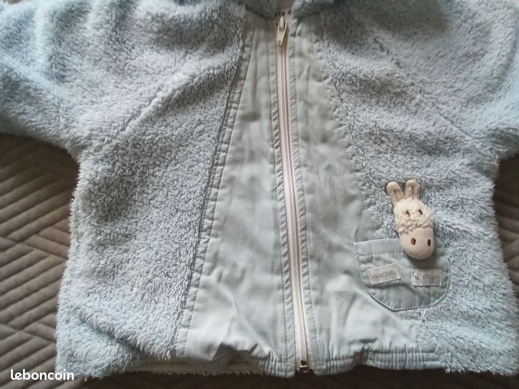 Blouson 6 mois "sucre d'orge" garçon ou fille (image 5)