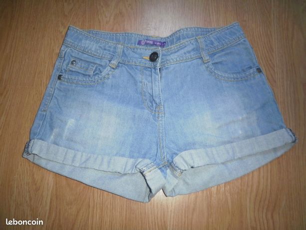 Short En Jean Pour Fille Gemo - Taille 12 Ans - Bon état