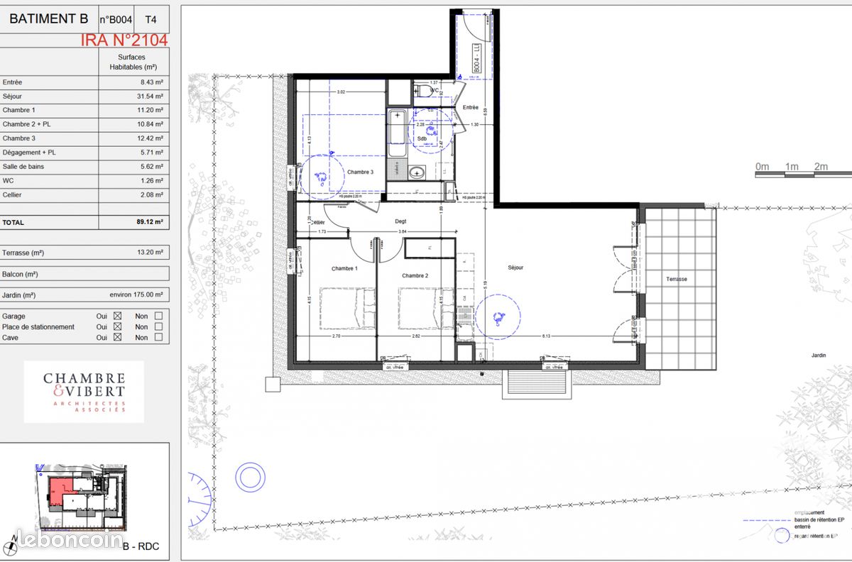 Appartement 4 pièces 89 m² · à Challes-les-Eaux · 89 m² · 971 €/mois