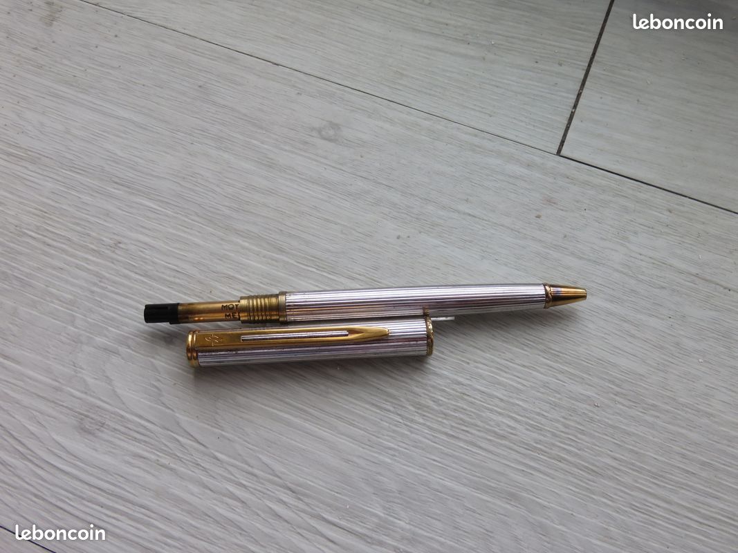 Stylo Bille Waterman Étalon Argent Massif - Motif Chevrons Tressé, Neuf Avec Étiquettes