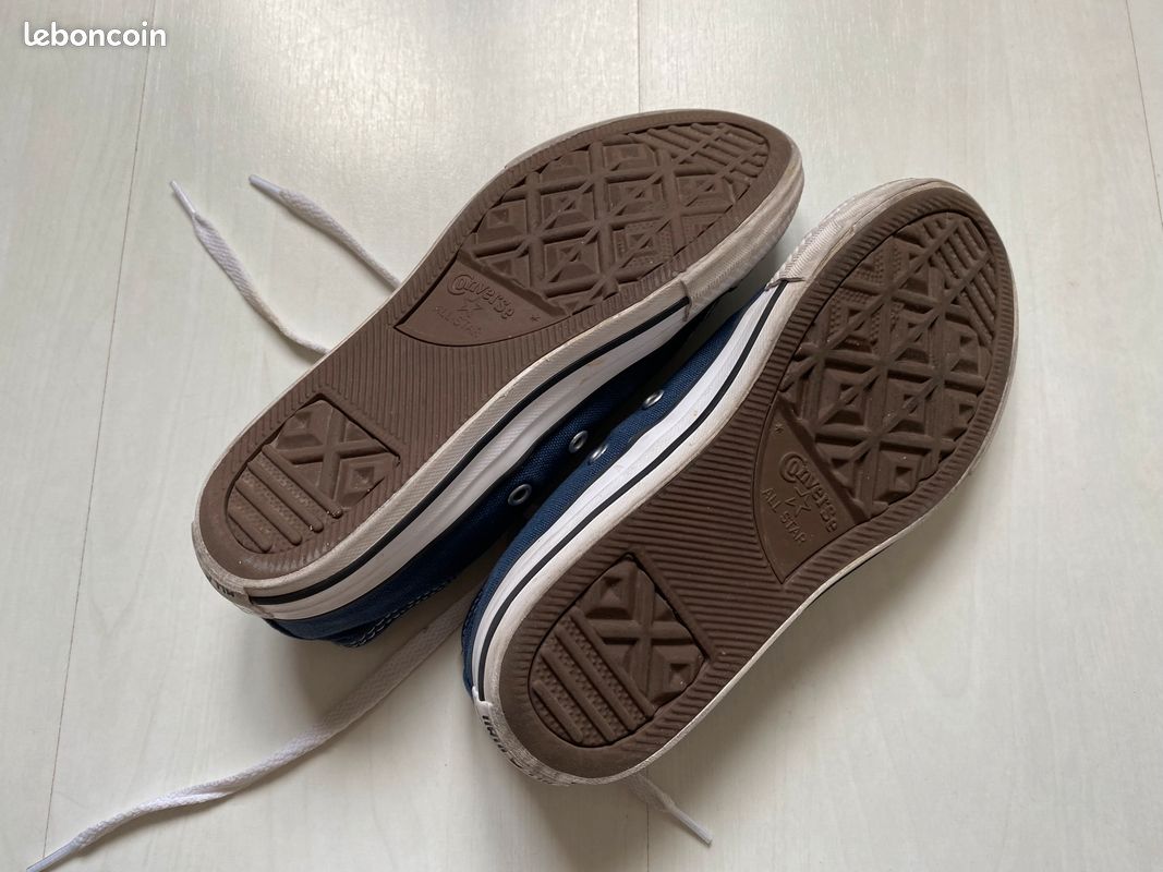 Converse basse enfants bleu pointure 33 Chaussures