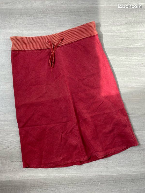 Jupe Midi Vintage Années 90 – Norton McNaughton Taille 12, Plissée Ligne A Rouge Et Verte