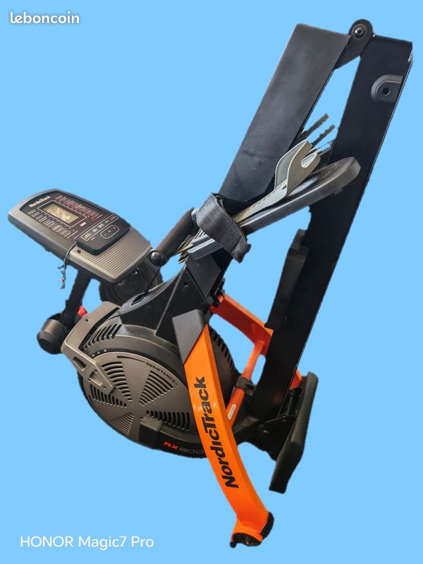 Rameur NordicTrack RX 800 Pliable à Résistance Par Air - Occasion, Peu Servi, LCD