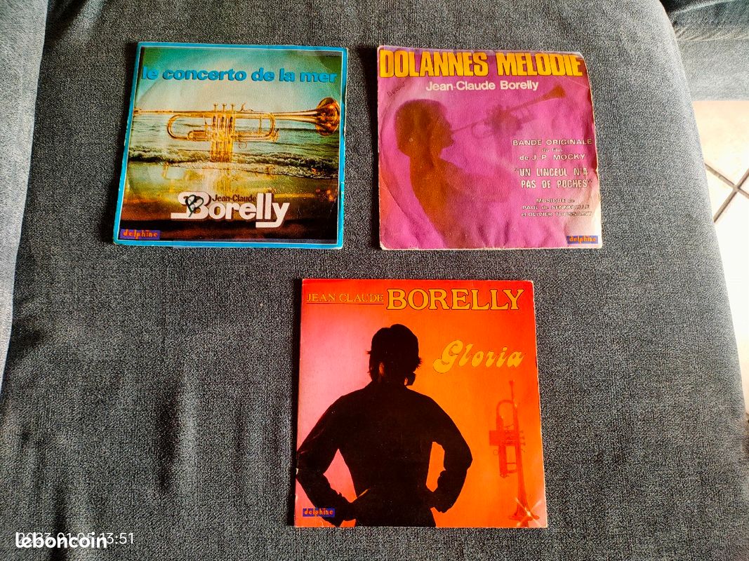 Lot de 3 vinyle 45 tours de Borelly (image 1)