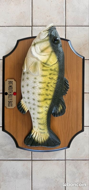 Big Mouth Billy Bass Poisson Chantant 1999 – Pour Pièces Ou Déco – Ne Fonctionne Pas