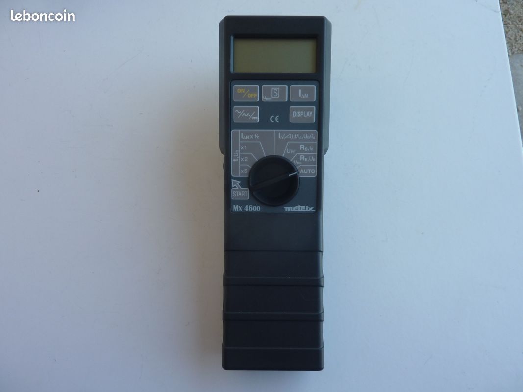 METRIX MX 4600: Testeur de disjoncteurs différentiels + mesure terre (image 2)