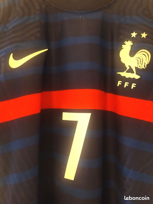 Maillot Nike Equipe De France Domicile 2020-2021 - #7 Griezmann - Taille XL