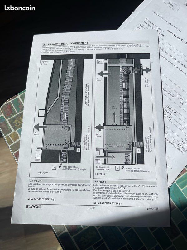 Insert de foyer cheminée supra (image 13)