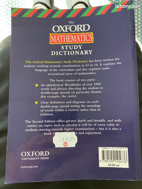 The Oxford mathematics study dictionary (image 2)