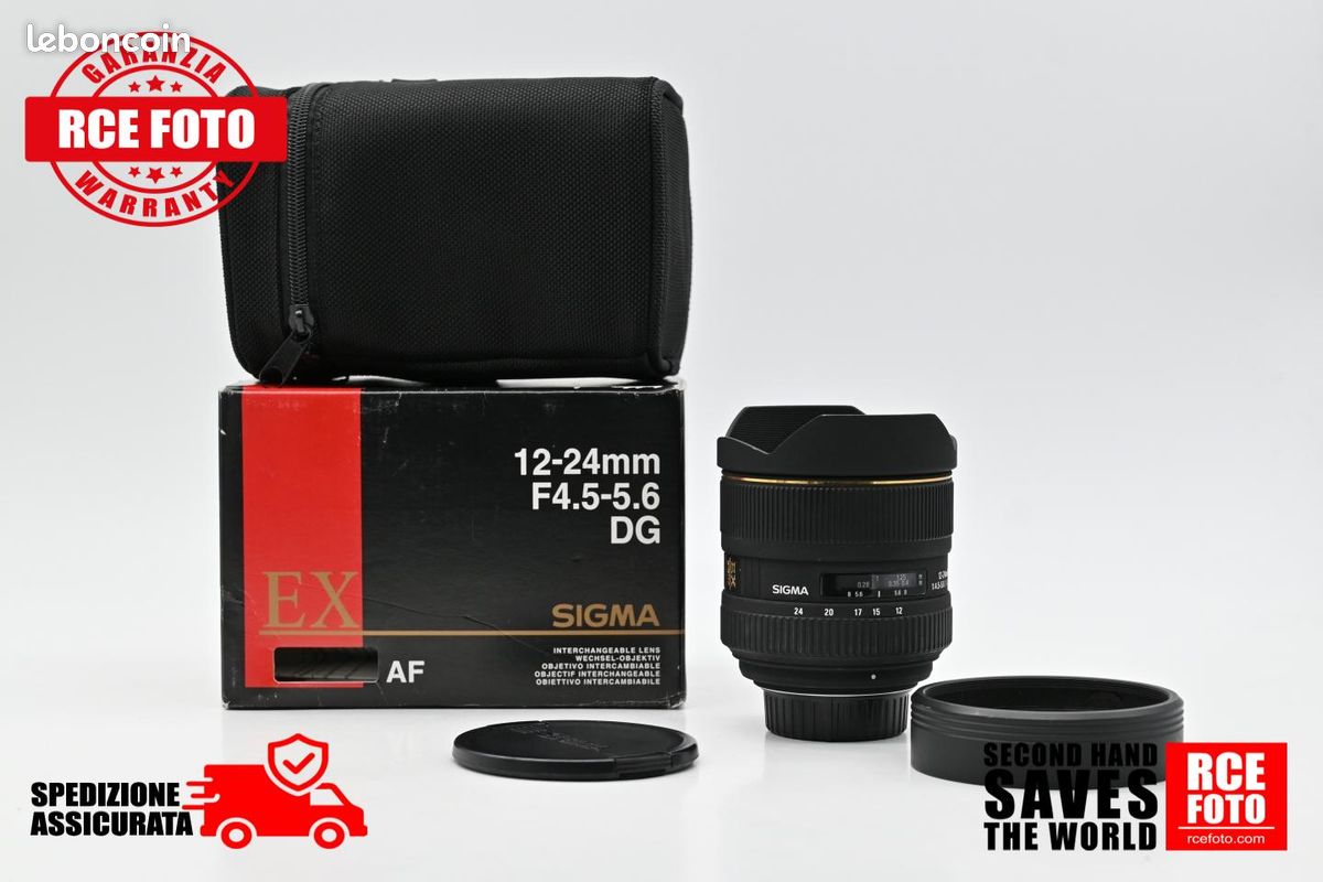 Sigma 12-24mm, f/4.5-5.6 DG HSM II, Nikon - acheter sur