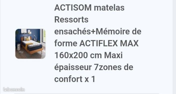 Mattela sommeil de plond 160x200 (image 1)