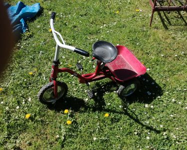 Benne Rouge Ancienne Pour Vélo Enfant 3 Roues - Jouet LORD SON Toys France