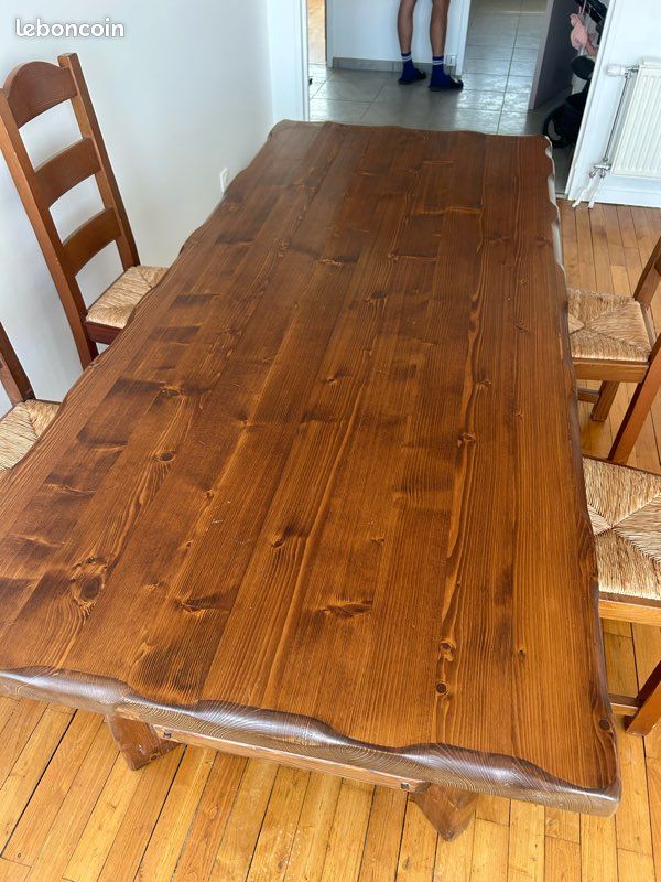 Table bois massif excellent état (image 3)
