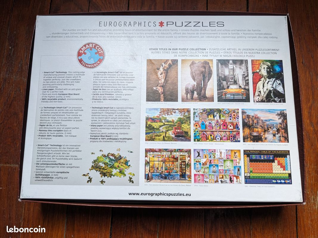 Puzzle 1000 pièces complet "Antique World Map" (image 4)