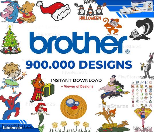 Collection de motifs de broderie n° 7 sur clé USB Brother - Espace couture