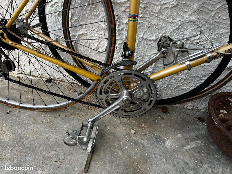 Ancien Pédalier Vélo OKE - Crankset Vélo Rétro - Fabriqué En France