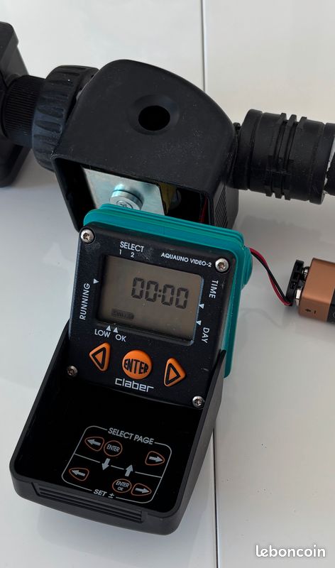 Claber Aquauno Video-2 - Programmateur Arrosage Automatique 1 Voie Avec Écran LCD