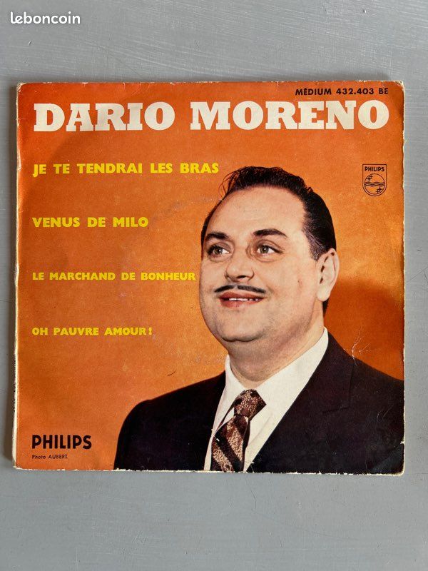 Vinyle Dario Moreno – Je Te Tendrai Les Bras (image 1)
